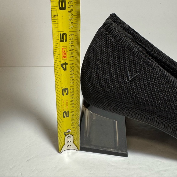 Vivaia Pointed-Toe Block Heel (Aria Block Heels) Black pumps Size 41.5 US 10 - Picture 11 of 16